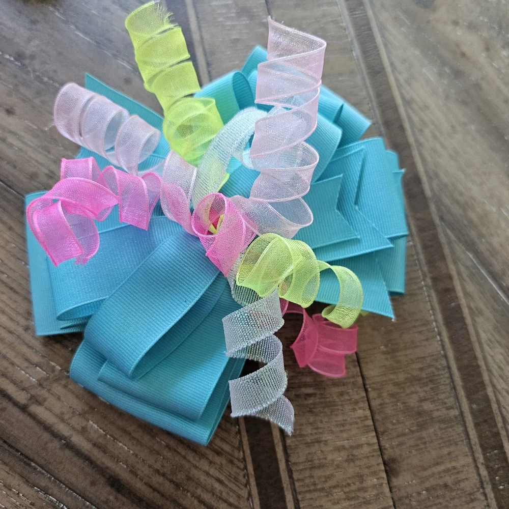 Hairbows Loopy Or Corker Style Neon Colors Set Of Three Bows